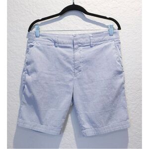 Bonobos Pinstripe 8” Cotton Chino Shorts Size 31 Blue White Golf Preppy